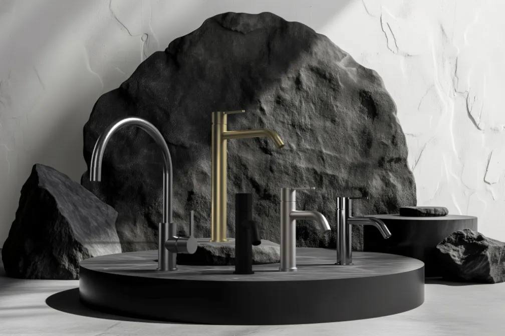Luxury bathroom accessory set by Meissen for a cohesive look.