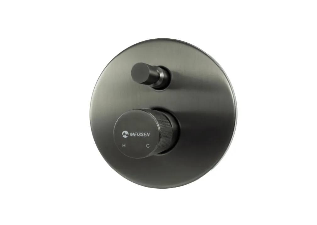 Sculptural Attivo by Meissen tapware for modern bathroom interior design.