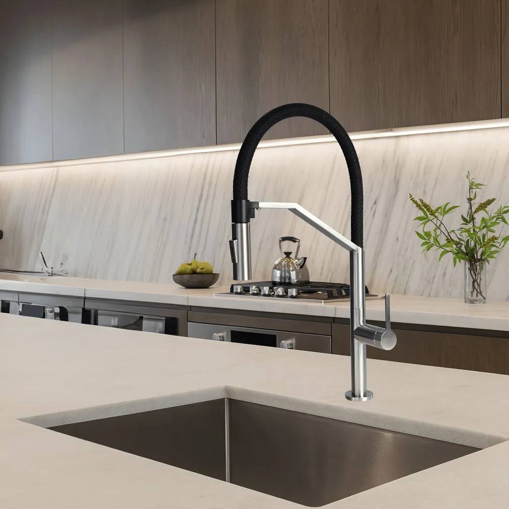Premium kitchen taps and fixtures from Meissen for elevated culinary spaces.